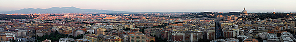 Open Sunset in Rome @ ca. 1/16 Resolution